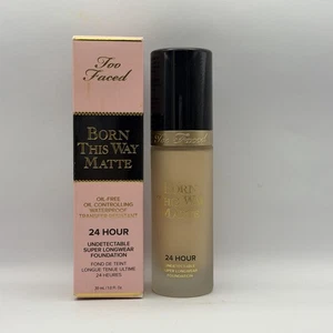 Too Faced Born This Way Matte 24 hour Undetectable Longwear Foundation ~Snow,1oz - Picture 1 of 5