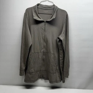 eileen fisher Basic Jacket Full Zipper Size XL BROWN  - Picture 1 of 10