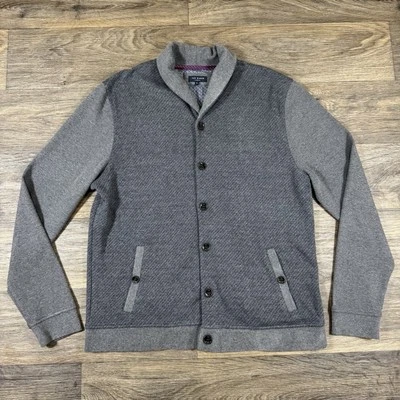 Ted Baker London 6/2XL Hombre Gris Abotonado Cárdigan Suéter Mezcla Algodón Foto 1 de 4