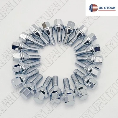 Solid Steel Wheel Lug Bolts For Jeep Renegade Ram ProMaster  City Fiat 500 X L - Image 1 of 4