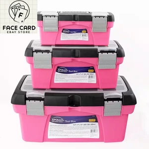 10 Zoll, 12,5 Zoll und 16 Zoll Werkzeugkoffer in rosa (3 Komponenten) - Bild 1 von 12