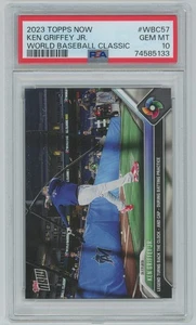 KEN GRIFFEY JR. 2023 Topps Now World Baseball Classic Card #WBC-57 - PSA 10 -133 - Picture 1 of 3