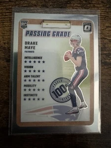 2024 Panini Donruss Optic - Drake Maye Rookie Passing Grade - Picture 1 of 2