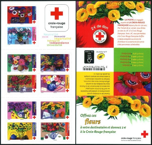 Timbre France BC1548 Carnet Croix Rouge 2018 - Photo 1/1