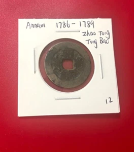 ANCIENT 1916-1925 ANNAM ZHAO TONG TONG BAO COIN GENUINE - Picture 1 of 2