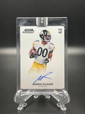 George Pickens 2022 Panini Instant Access ON CARD AUTO Blue Ink SSP #13/25 - Image 1 of 3