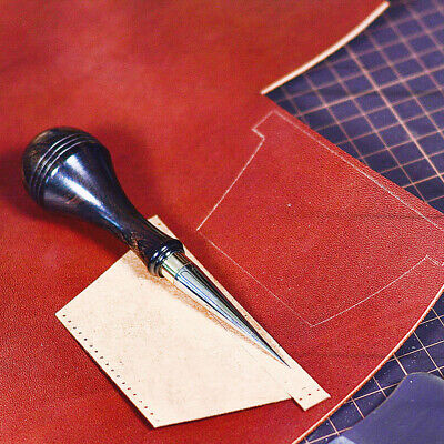 Fabricante De Agujero De Perforación Leather Craft Costura Costura Las Herramientas De Ronda Overstitch Punzón • 32.65€
