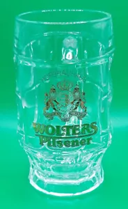 Wolters Pilsener Bierkrug Glaskrug 0,2 l Eichstrich Bier Kneipe - Bild 1 von 2