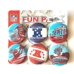 Wincraft Sports Fun Pack NFL Superbowl 42 Football Collectors Pins Made In USA - Picture 1 of 3