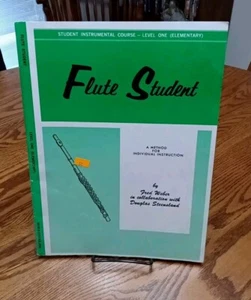 Rare/Vintage "Flute Student" Level 1 Song Book (1969) Fred Weber EXC COND - Picture 1 of 5