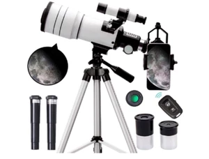 Telescopio para Principiantes y Ninos Telescopios Refractor Astronomico Portatil - Picture 1 of 6