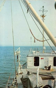 Postkarte RI: Ozeanographisches Schiff Dreizack, Universität von Rhode Island, unbesendet - Bild 1 von 2