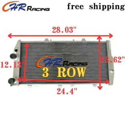 3 FILAS para Audi 200 C3 Quattro 3B 20V Turbo Motor 1989-1991 Radiador Aluminio MT Foto 1 de 4