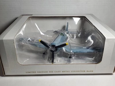 SpecCast Limited Edition Diecast Metal Collector Bank F4U-1 Corsair 47510 ~u1452 - Image 1 of 4