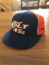 Colt .45s Mitchell Ness Fitted Hat Mens 7 3/8 Houston Baseball Cooperstown Logo