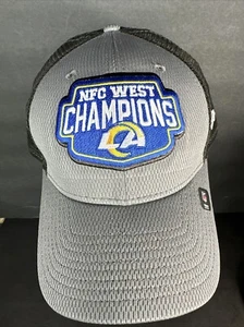 Los Angeles LA Rams NFL NFC West Champions New Era Mesh Hat Snapback Mens Cap - Picture 1 of 12