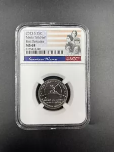 2023 S San Francisco MARIA TALLCHIEF American Women NGC MS68 FIRST RELEASES - Picture 1 of 2