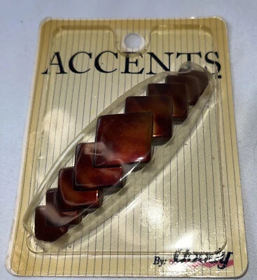 De colección 1988 Goody Broche Trasero Pasador Falso Tortuga Metal Back #3067 NUEVO Corea Foto 1 de 4