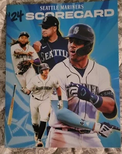 Oakland A’s Athletics Seattle Mariners Final Game Scorecard 9/29/2024 Raleigh - Picture 1 of 2