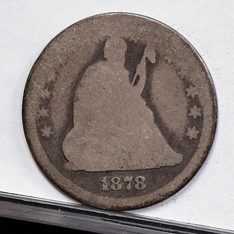 1878 Liberty Seated Quarter - AG (49358-L) Cover