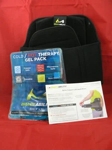 BRACEABILITY MEDIUM SPINE SUPPORT LSO BACK BRACE-03B09-HOT/COLD THERAPY GEL PACK - Picture 1 of 19