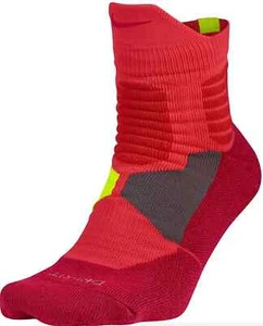 Nike L108265 Red Hyper High Quarter Basketball Socks Kids Size 3Y-5Y - Picture 1 of 1