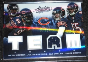 2013 PANINI ABSOLUTE CHICAGO BEARS TEAM JERSEY #/25 HESTER PEPPERS CUTLER BRIGGS - Picture 1 of 1