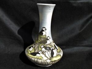 Moorcroft Large Rare 'Puffins' Vase