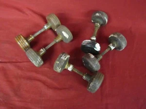 Lot of 6 Antique Wooden Door Knobs – Original Patina – Architectural Salvage - Picture 1 of 5