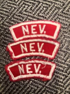 Old Boy Scout NEV Nevada Rojo Blanco State Strip BSA - Imagen 1 de 2