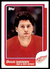 1986-87 TOPPS DOUG SHEDDEN . DETROIT RED WINGS #153