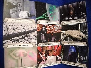 2016 TOPPS STAR WARS ROGUE ONE MISSION BRIEFING 9 CARD DEATH STAR INSERT SET - Picture 1 of 11