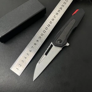 9'' New CNC Fast Opening D2 Blade G10 Handle Camping Tactics Folding Knife DF88 - Picture 1 of 12