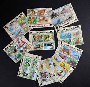 NACIONES UNIDAS 1993-2000 Hermosa colección de animales en 10 juegos cpl Lote A001 - Imagen 1 de 3