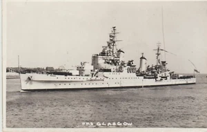 H M S Glasgow Vintage Postcard Navy Article - Picture 1 of 2