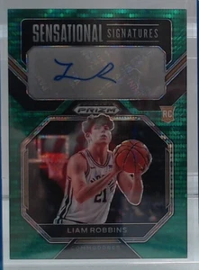 2023 PRIZM LIAM ROBBINS GREEN ROOKIE AUTO REFRACTOR 25/ #SS-ROS COMMODORE M2K - Bild 1 von 2
