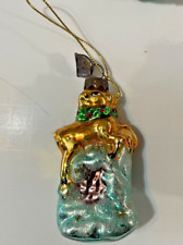 Thomas Pacconi Deer In Snow 3" Glass Blown Ornament Classic 2003