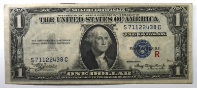 1935 A $1 One Dollar Silver Certificate Note S71122438C Experimental R - Image 1 of 2