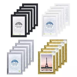 10 x A4 Photo Picture Certificate Frame GLASS Front Poster Wall Art Display Gift - Picture 1 of 41