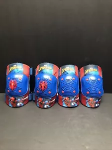 BELL Marvel Spiderman Protective Gear Knee & Elbow Pads & Bicycle Skate Ages 3+ - Picture 1 of 5
