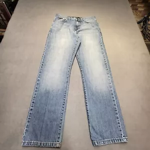 Calvin Klein Jeans Mens 30x29 Blue Relaxed Straight Leg Distressed Denim - Picture 1 of 10