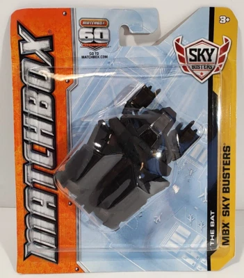 Matchbox THE BAT Dark Knight Movie Batman Batwing MBX Sky Busters -Worn Card - Image 1 of 4