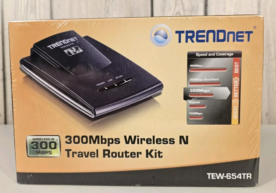 TRENDnet TEW-654TR 300 Mbps 1-Port 10/100 Wireless N Router New Sealed - Image 1 of 2