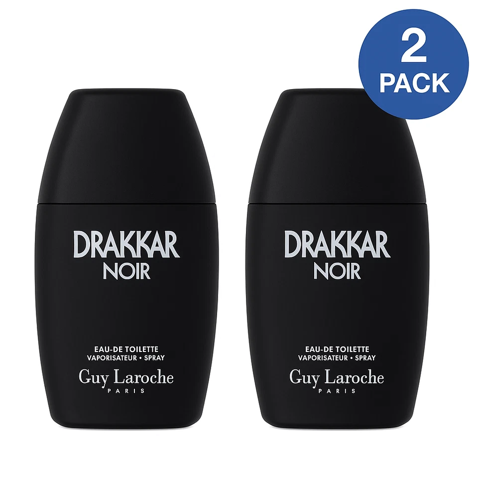 Drakkar Noir Eau de Toilette Spray 1.7 oz 2 Pack New - Image 1 of 1