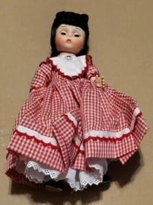 Muñeca Madame Alexander Miniatura 8" Mujer Pequeña Jo Cuello Suelto - Imagen 1 de 7