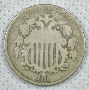 1868 5C SHIELD NICKEL - Imagen 1 de 2
