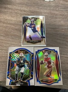 2020-2021 Panini Select Prizm Zack Moss, Adam Thielen, Jimmy Garoppolo Combo - Picture 1 of 1