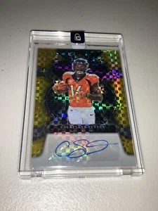2022 Panini Select - Courtland Sutton - Gold Prizm Auto /10 - Picture 1 of 3