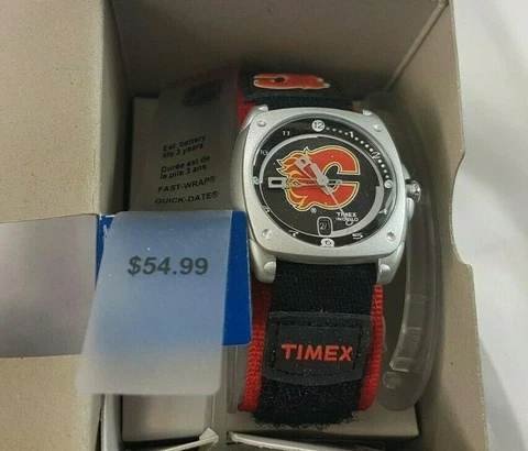 CALGARY FLAMES Timex Youth Watch Indiglo NEW IN BOX 2006 Cover