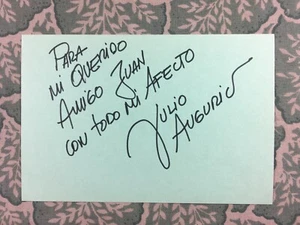 Júlio Augurio - Mexican Cinema - Hermelinda Linda - Los zetas - Autographed 1983 - Picture 1 of 2